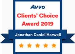 AVVO | Clients' Choice Award 2019 Jonathan Daniel Harwell | Five Stars